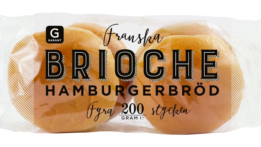 Garant Hamburgebröd Brieoche 200g