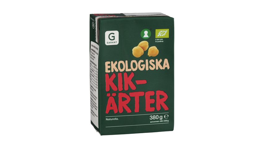 Garant Eko Kikärtor Ekologiska 380g