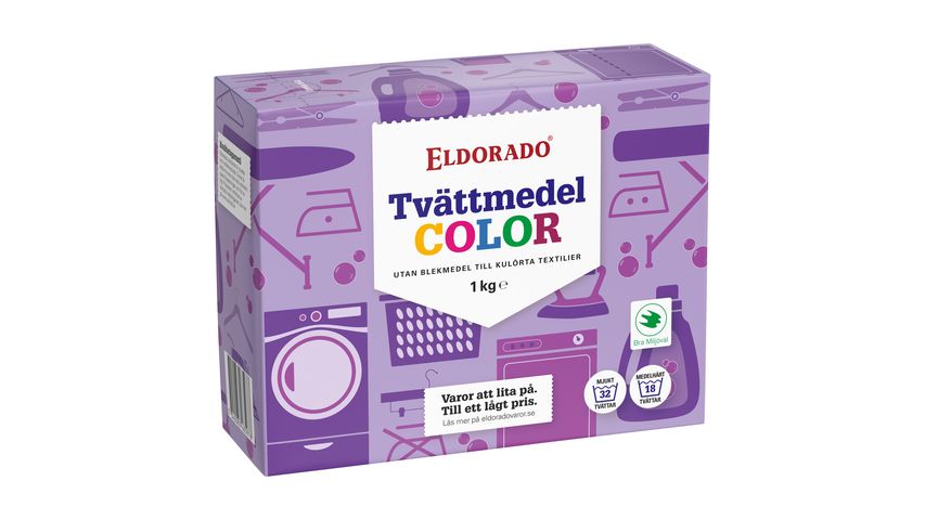 Eldorado Tvättmedel Pulver Färg 1000g