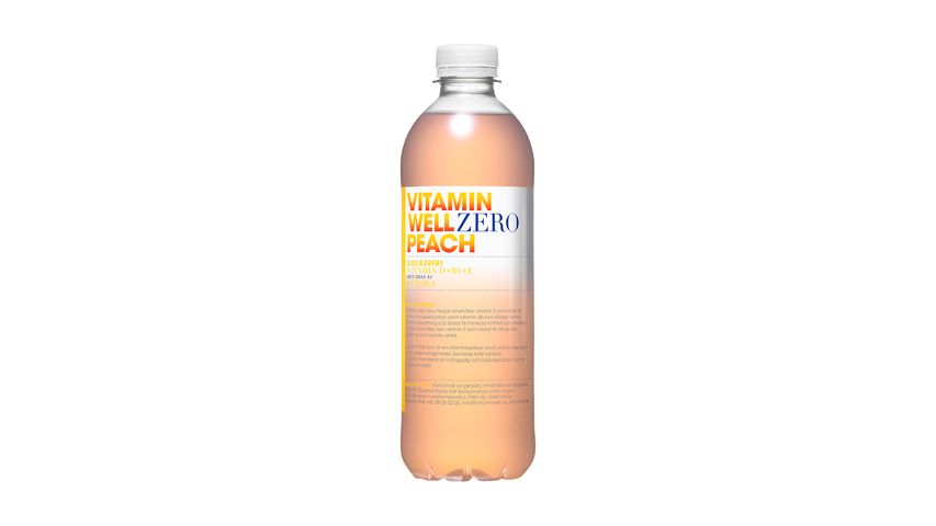 Vitamin Well Zero Peach 50cl