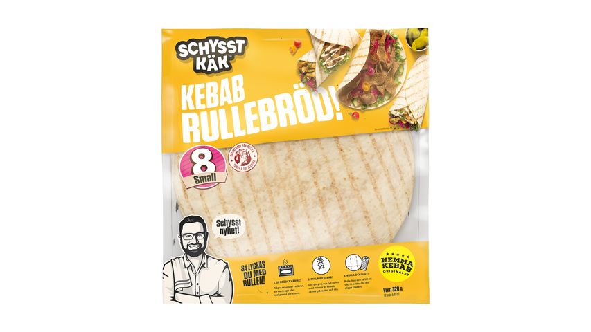 Schysst Käk Kebabrullebröd Small 8-p 320g