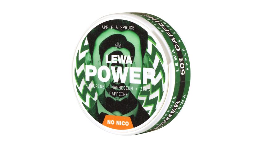 Lewa Power Energisnus Apple/Spruce, Nikotin & Tobaksfritt 18-p