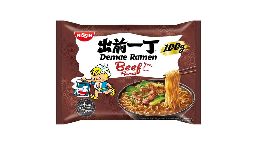 Nissin Demae Ramen Beef Instant Noodles | 100 g
