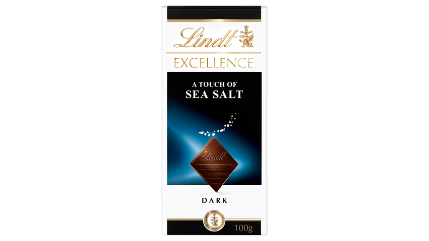 Lindt Excellence A Touch of Sea Salt Extra Fine Dark Chocolate with Sea Salt 100 g