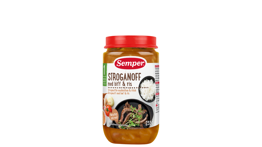 Semper Stroganoff m/Biff & Ris 1år | 235g
