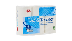 ICA Bad & Toalettpapper 6st