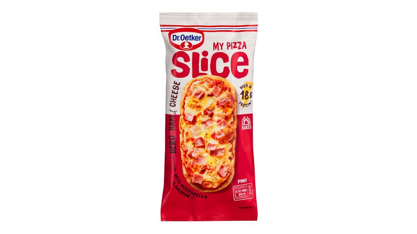 Dr. Oetker My Pizza Slice Ham&Cheese Quick Frozen Pizza Slice 140g