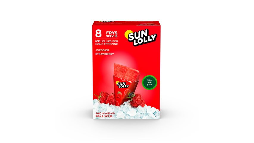 Sun Lolly Strawberry | 8stk