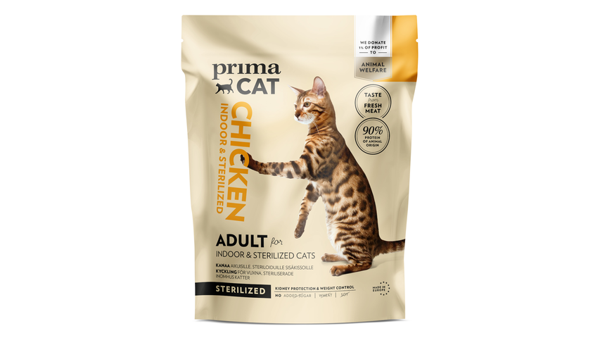 Primacat Kattmat Adult Sterilized Kyckling 1,4kg
