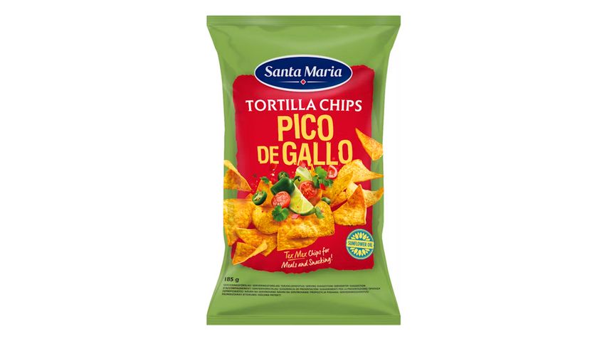 Santa Maria Pico De Gallo Tortilla Chips | 185g