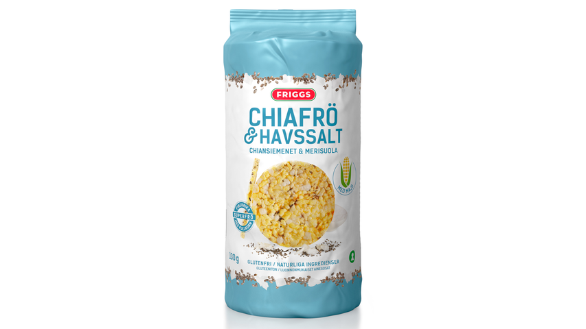 Friggs Maiskaker Chia & Havsalt | 130g