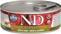 N&D Quinoa Cat konzerv kacsa & kókusz 80g