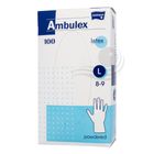 Ambulex púderezett, latex vizsgálókesztyű L 100 db