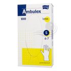 Ambulex púderezett, latex vizsgálókesztyű S 100 db