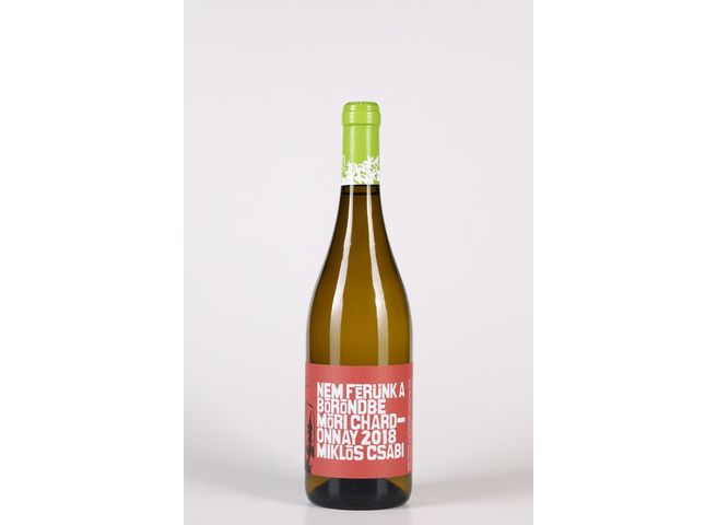 Miklóscsabi "Nem férünk a bőröndbe" Chardonnay félszáraz bor 2020 13% 750 ml