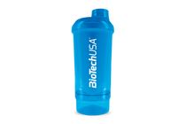 Keverőpalack Biotech Wave+ Compact 500 ml (+150 ml) kék