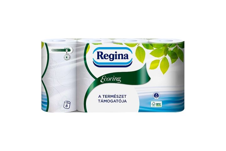 Regina Ecoring Toilet Paper 2 Ply 8 Rolls
