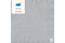 Duni Tissue 3 ply napkin 33*33 cm silver