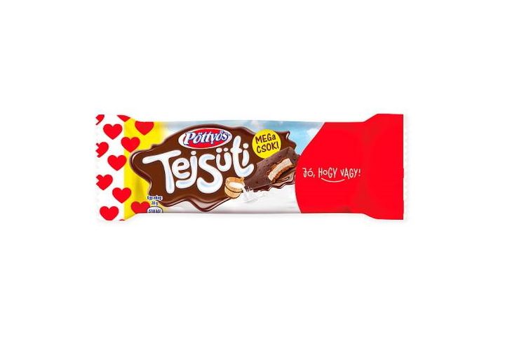 Pöttyös Tejsüti tejes krémmel töltött kakaós piskóta csokoládé bevonattal 28 g