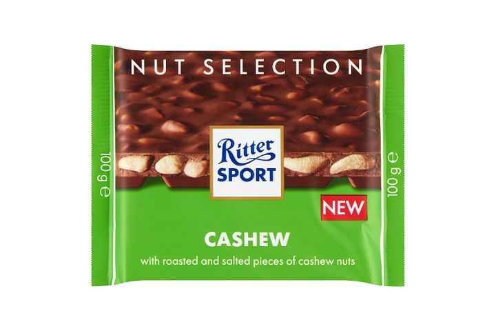 Ritter Sport Tejcsokoládé kesudióval 100 g
