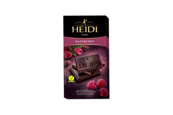 Heidi Dark málnás étcsokoládé 80 g