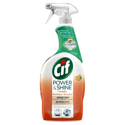 Cif Cleanboost Power + Shine konyhai zsíroldó spray 750 ml
