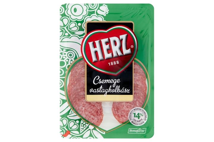 HERZ szeletelt csemege vastagkolbász 70 g