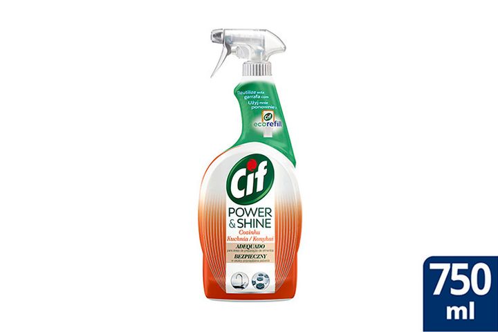 Cif Cleanboost Power + Shine konyhai zsíroldó spray 750 ml