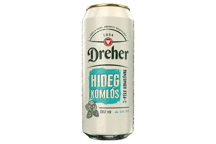 Dreher Hidegkomlós világos sör 4,5% 0,5 l