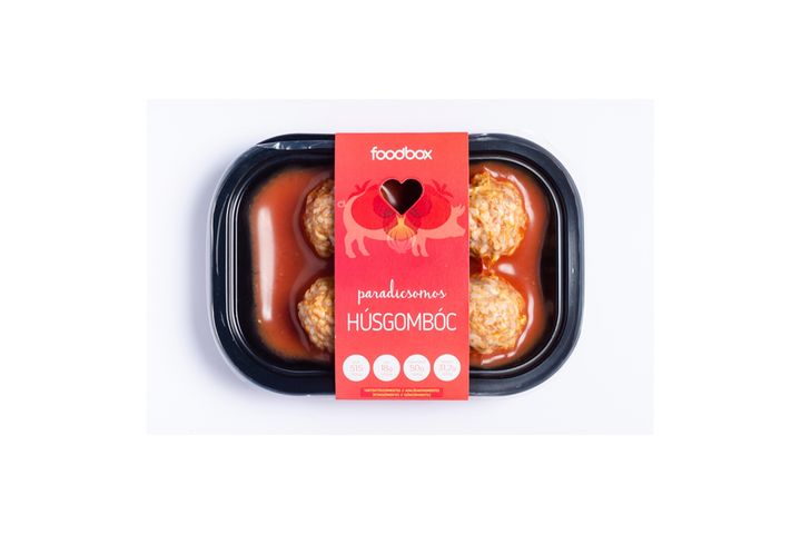 Foodbox paradicsomos húsgombóc 400 g