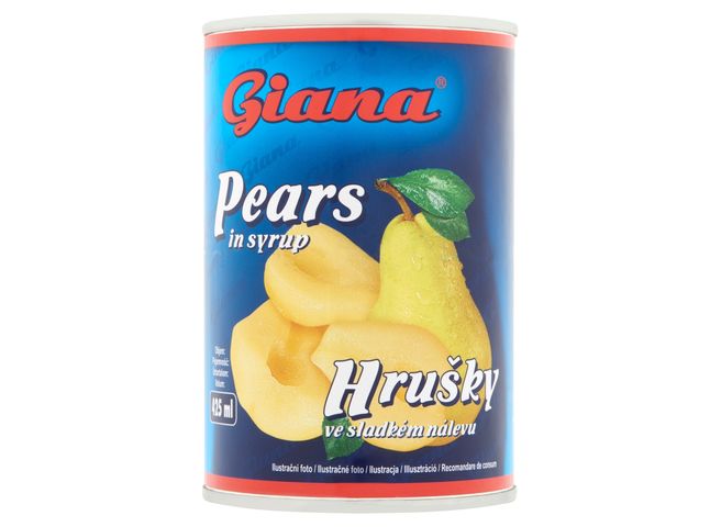 Giana Hrušky ve sladkém nálevu | 410 g