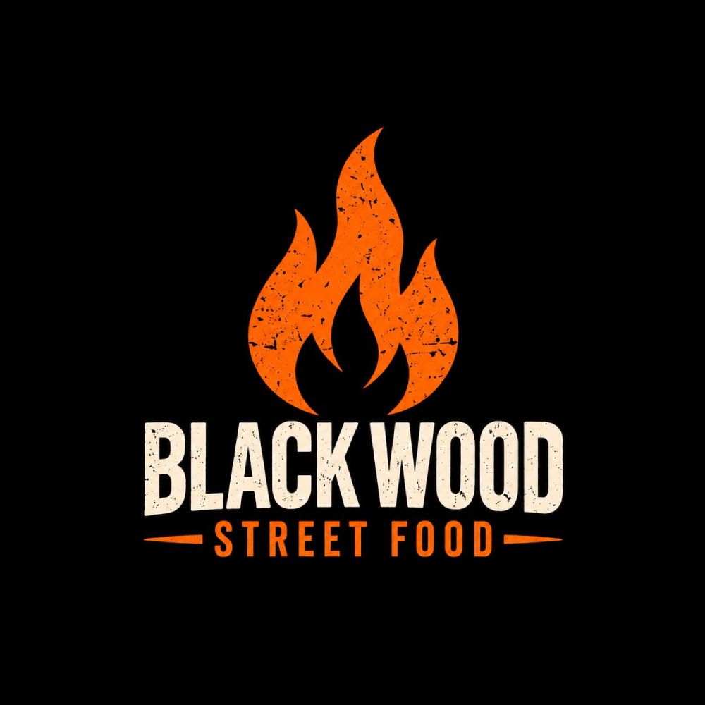 Black Wood Street Food vendor logo