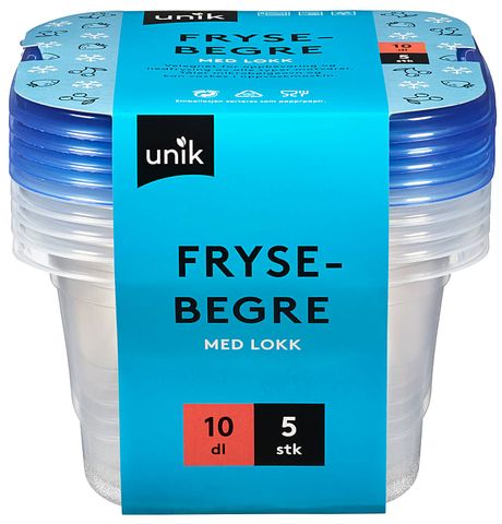 Unik Frysebeger 10dl | 5stk