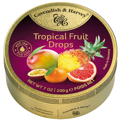Cavendish Godis Drops Tropical Fruit 175g