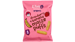 Ellas Organic corn snacks strawberry-banana 20 g