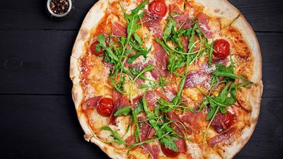Grande Italiensk Restaurang & Vedugns pizza