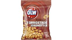 Olw Peanuts Dry Roasted 200g