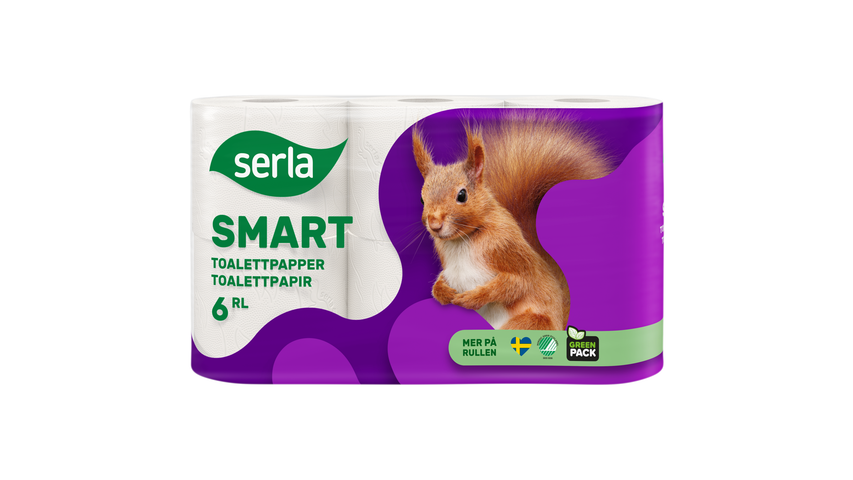 Serla Toalettpapper Miljöval 6-p