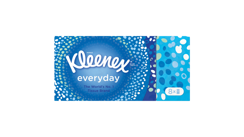 Kleenex Everyday papírové kapesníčky dvouvrstvé | 8 x 1 kus