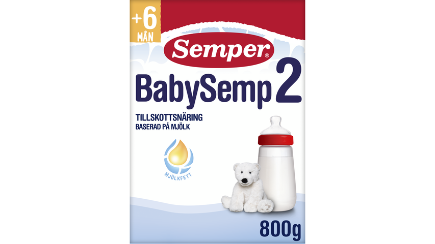 Semper Baby Semp 2 Tillskottsnäring Fr 6 Månader 800g