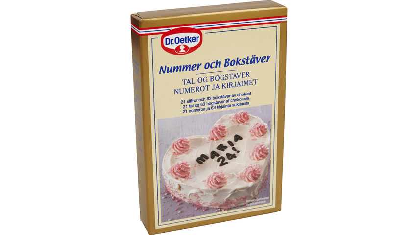 Dr. Oetker Sjokoladebokstaver | 60g