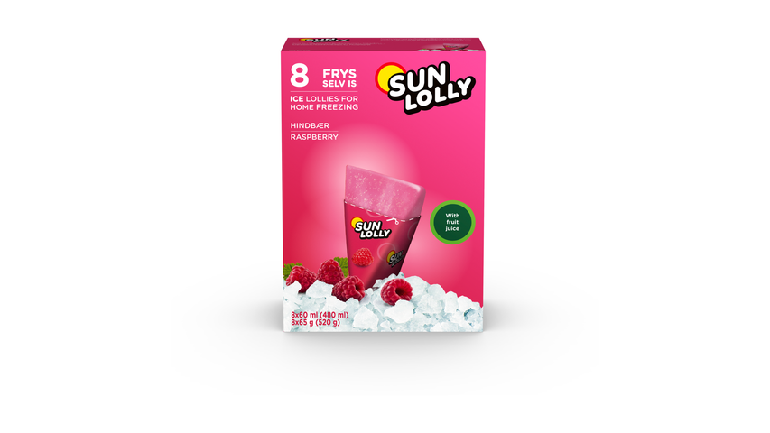 Sun Lolly Raspberry | 8stk