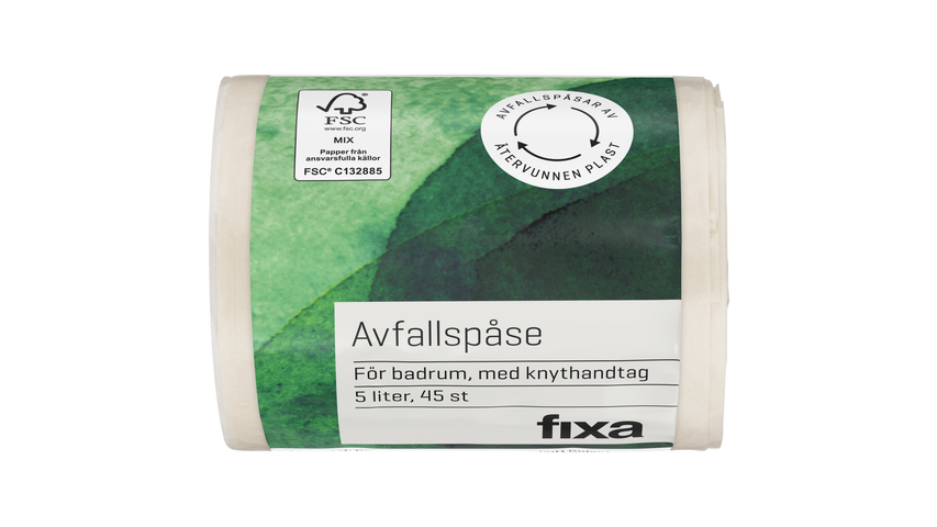 Fixa Avfallspåse 5 L Badrum 45-p