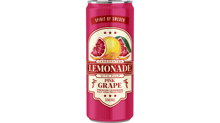 Spirit Of Sweden Pink Grape Lemonad Läsk 33cl