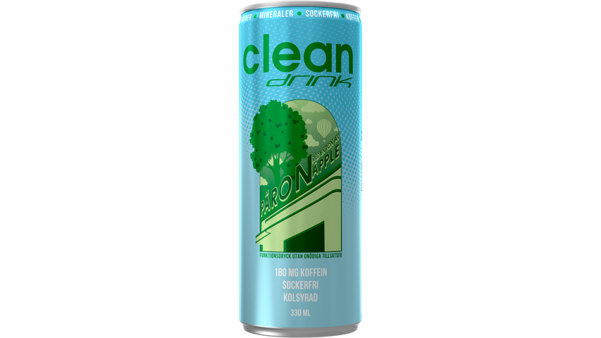 Clean Drink Päron Med En Ton Av Äpple 33cl