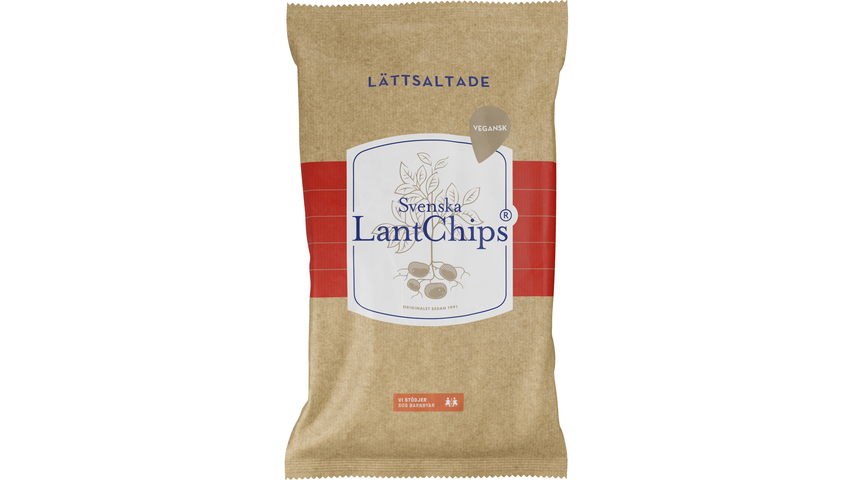 Svenska Lantchips Lättsaltade 200g