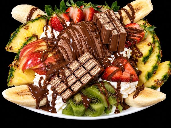 Kitkat Fruktsallad