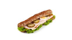 Bio-Wiederbaguette Schinken-Käse