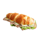 Der Mann Laugen-Croissant belegt 1 Stk.