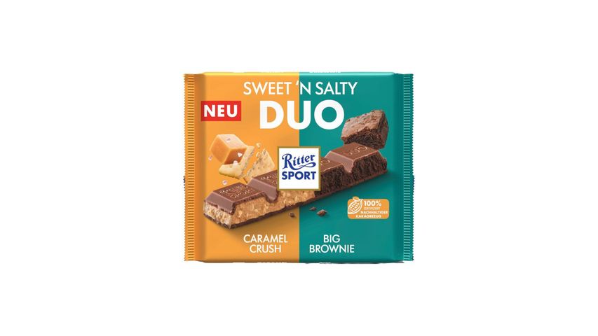 Ritter Sport Duo Sweeeť'n Salty dupla töltelékes tejcsokoládé 218 g